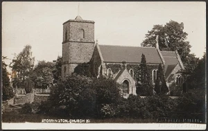 STORRINGTON CHURCH postcard - Picture 1 of 1