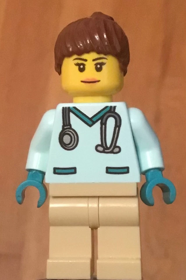 LEGO City Town Girl Minifigura Veterinaria Femenina Foto 1 de 1