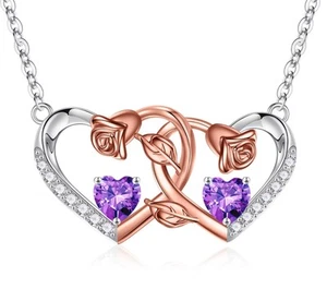 Gifts for Women - Amethyst Necklace, Amethyst Jewelry, February Birthstone Ne... - Picture 1 of 7