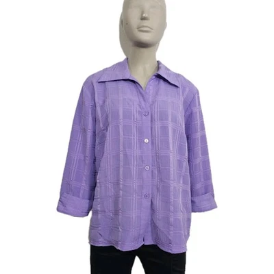 Blusa mujer Joanna morada uva talla L Foto 1 de 4