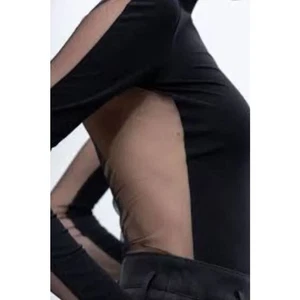 John + Jenn Women's Sheer Back Summer Sweater Charcoal Medium MSRP $129 - Picture 1 of 6