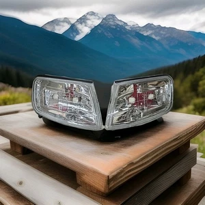 For 94-97 Honda Accord Replacement Chrome Clear Corner Lights Parking Lamps Pair - Picture 1 of 4