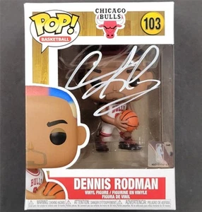 Dennis Rodman signed Chicago Bulls Funko Pop! 103 figure autograph ~ Beckett BAS - Picture 1 of 6