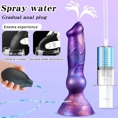 M/L-Squirting-Dildo-With-Sucker-Huge-Penis-Dick----Ejacultion-Dildo- - Bild 1 von 4