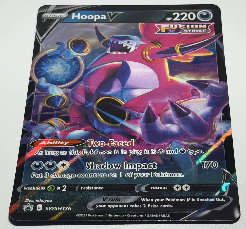 Hoopa V - SWSH176 - Promo Pokemon Oversized Jumbo Ultra Rare Card NM - Image 1 of 2