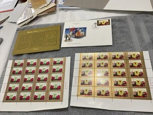 CHINA-(-1997-).RETURN-HONG KONG TO CHINA-lot Of FDC + 2 BLOCKS OF 20 Stamps.MNH - Picture 1 of 9