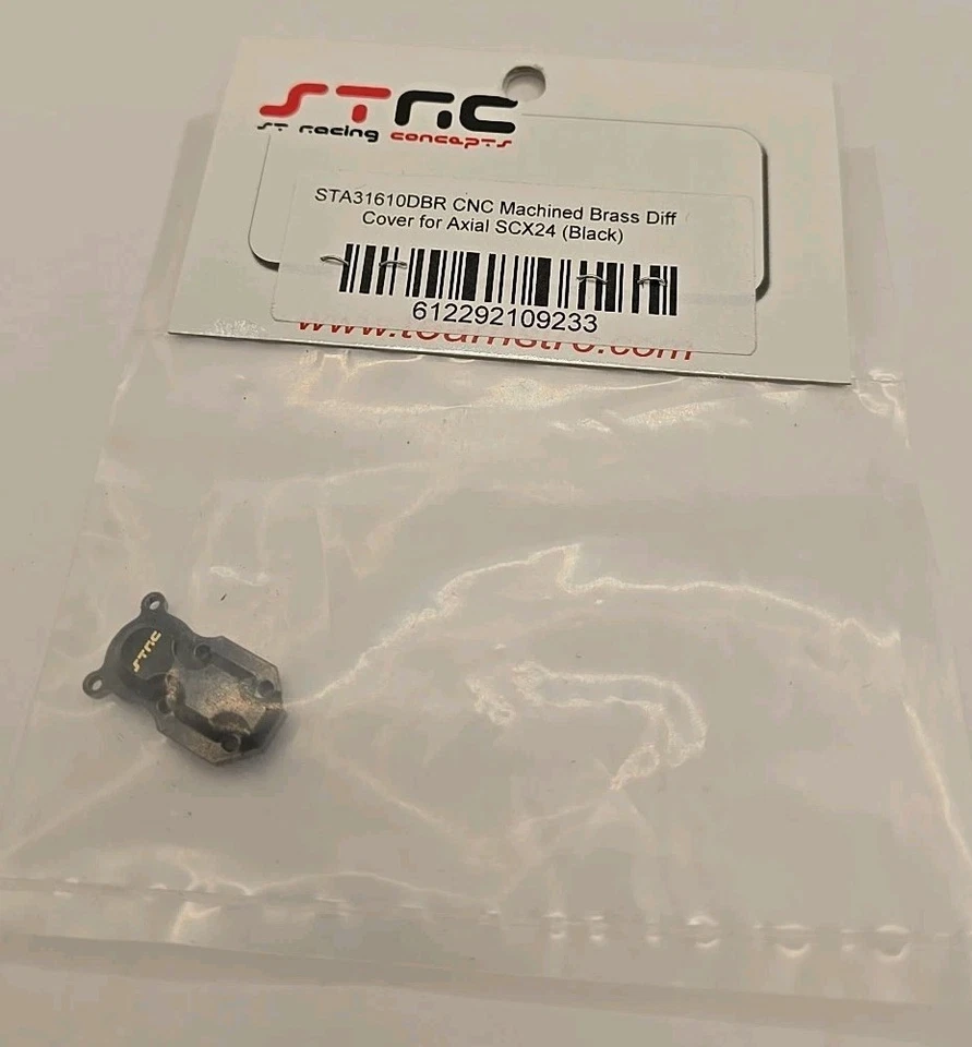 STRC CNC Machined Brass Diff Cover for Axial SCX24 STA31610DBR - Image 1 of 1
