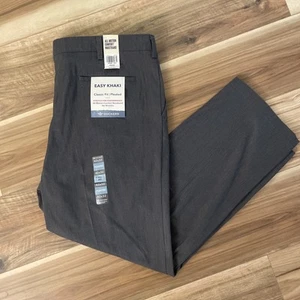 Neu mit Etikett Docker’s Easy khaki klassische Passform plissierte bequeme Herrenhose grau 42 x 32 - Bild 1 von 10