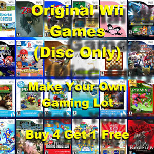 Original Wii (Disc Only) Games - Make Your Own Gaming Lot 🔥 Buy 4 Get 1 Free 🔥