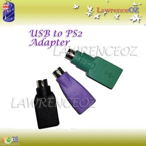 USB TO PS2 PS/2 Adapter Connector PC Mouse Keyboard - New Style - Picture 1 of 1