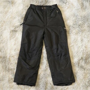 Pantalones de esquí para nieve resistentes a la intemperie 32 grados para niños talla M 10/12 bolsillos negros con cremallera - Imagen 1 de 8