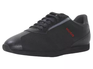 Hugo Boss Men's Cyden Sneakers Mesh Shoes Low-Top Black - Picture 1 of 48