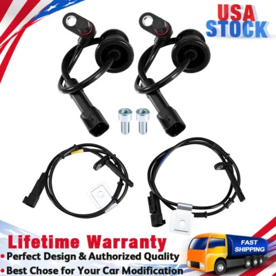 Sensor de velocidad de rueda ABS delantero trasero izquierdo derecho para GMC Terrain 2010-2017, 4 piezas Foto 1 de 4