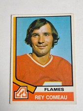 1974-75 O-PEE-CHEE NHL HOCKEY #296 REY COMEAU ATLANTA FLAMES c