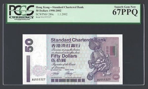 Hong Kong 50 Dollars 1-1-2002 P286c Uncirculated Grade 67 - Picture 1 of 2