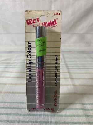 VTG Wet N Wild High Gloss Liquid Lip Colour Pavion C564 Pink Discontinued Sealed - Image 1 of 2