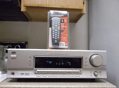 Refurbished JVC RX-5032VSL 500W 5.1 Silver Receiver Only W/ Bundled 4-1 Remote - Image 1 of 4