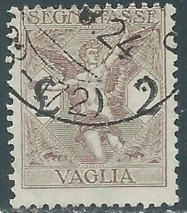 1924 REGNO SEGNATASSE PER VAGLIA USATO 2 LIRE - P13-9 - Picture 1 of 1