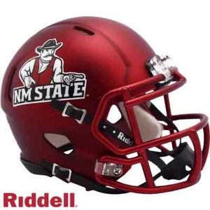 *SALE* NEW MEXICO STATE AGGIES ANODIZED SPEED MINI FOOTBALL NCAA HELMET RIDDELL! - Picture 1 of 1