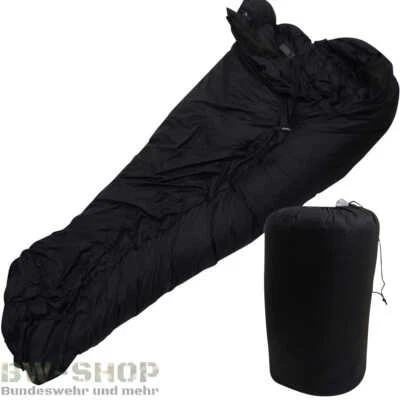 ORIGINAL BUNDESWEHR KSK SCHLAFSACK WINTER BW KOMMANDO DAUNENSCHLAFSACK SCHWARZ - Bild 1 von 4