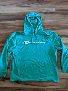 Champion  Hoodie Men's 2XL Green Sweatshirt Lightweight - Picture 1 of 7