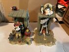 Disney Mickey And Goofy Cowboy Book Ends poor as is