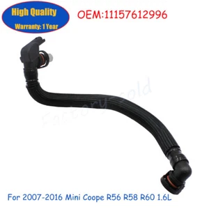 New Crankcase Vent Hose For 2007-2016 Mini Coope R56 R58 R60 1.6L 11157612996 - Picture 1 of 7