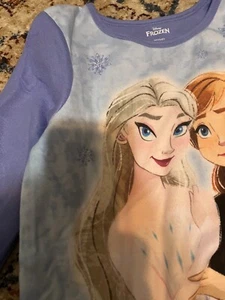 NWOT Girl’s DISNEY'S FROZEN 2 Piece FLEECE Pajama Set SZ 7/8 - Picture 1 of 4