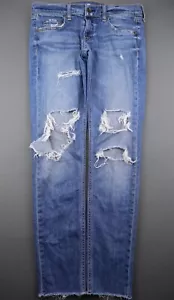 Para mujer Rag & Bone Jeans Dre de altura baja dobladillo ajustado crudo talla 26 (30x29) - Imagen 1 de 10