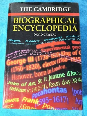 The Cambridge Biographical Encyclopedia  By David Crystal, Hardcover Dustjacket  - Image 1 of 4