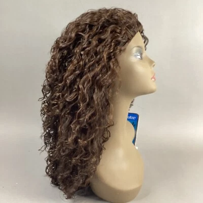 Penny Long Wavy #S4/30 Dark Brown Honey Brown Synthetic Quick Weave Wig - Image 1 of 4