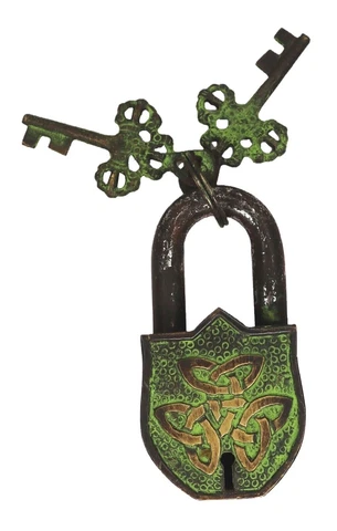 Unique Design Antique Vintage Repro Door Lock Handmade Brass Padlock Home Décor Cover