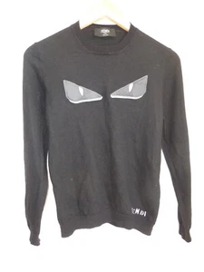 Fendi Knitwear Pullover Black Knit Jumper PLEASE READ SIZING SMALL / EXTRA SMALL - Picture 1 of 8