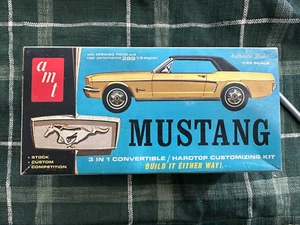 AMT 1965 65 Ford Mustang Convertible 3n1 customizing kit NIOB! VINTAGE ▓RARE▓ - Picture 1 of 2
