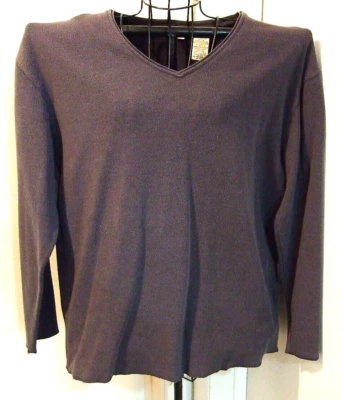 Men's Navy Blue Long Sleeve Thermal Pullover Top by St John's Bay - Size Large - Image 1 of 4