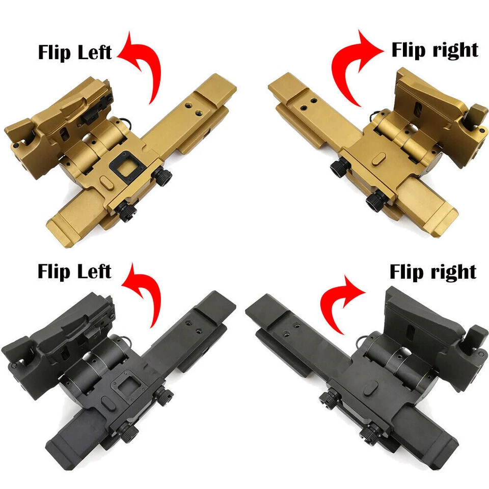 Flip Mount Riser System Side Flip Mount Sets 5/8" for G33 G43 3X Magnifier - Image 1 of 4