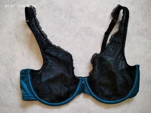 Esprit Bügel BH 80 C Spitze schwarz + petrol - Bild 1 von 4