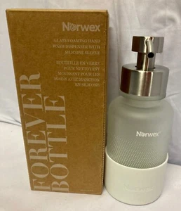 NORWEX ~ Forever Flasche, Handwaschspender mit Glasschäumer und Silikonhülle (op - Bild 1 von 5