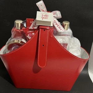 LOVERY Bag Bath & Body Gift Basket Tote JAPANESE CHERRY BLOSSOM 16 pc Set - Picture 1 of 24