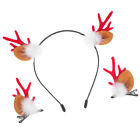  Fabric Antler Headband Hair Clip Child Antlers Hairband Hoop