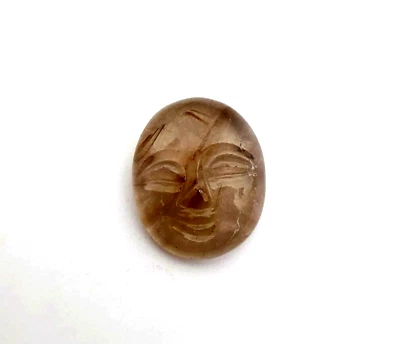 Piedras preciosas sueltas cara rutilo dorado natural tallada a mano 20,50*24,50 mm 29 CT Foto 1 de 4