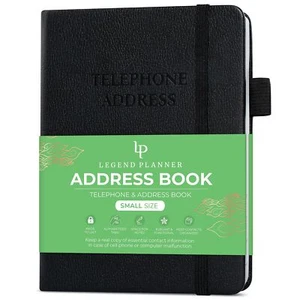 Address Book with Alphabetical Tabs – Mini Telephone Contacts Book for Number... - Picture 1 of 7