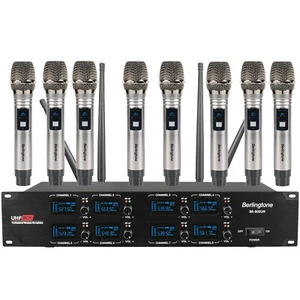 Berlingtone 8-Channel UHF Wireless Microphone System 8 Fixed Frequency Channel - Picture 1 of 6