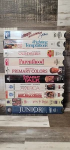 Lot 10 VHS Tapes Movies Comedy Romance Chick Flicks Drama 80's 90's 2000s - Picture 1 of 7