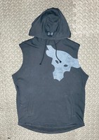 men's project rock terry bull sleeveless moletom com capuz