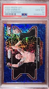 Josh Emmett 2022 Prizm UFC Azul Brillo Prizm /7 PSA 10 POP 1 - Imagen 1 de 2