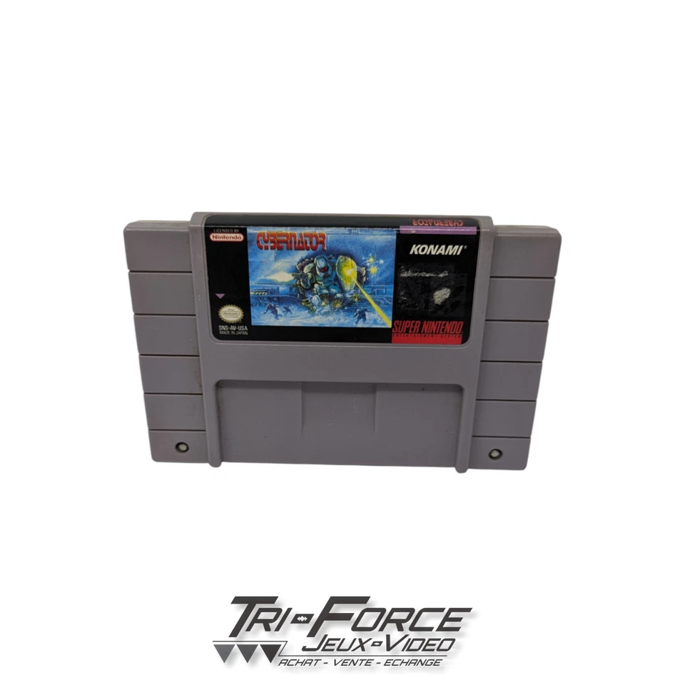 Cybernator Super Nintendo SNES Authentic Cart, Tested ! Free Shipping - Image 1 of 2