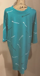 Champion NWT All Over Print Logo Crew Neck Green Men’s Size 3XL  (F-19) - Picture 1 of 5