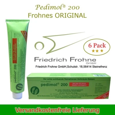 6 x Pedimol 200 Frohnes Original Steinefrenzer Heilkräuter Balsam Einreibung
