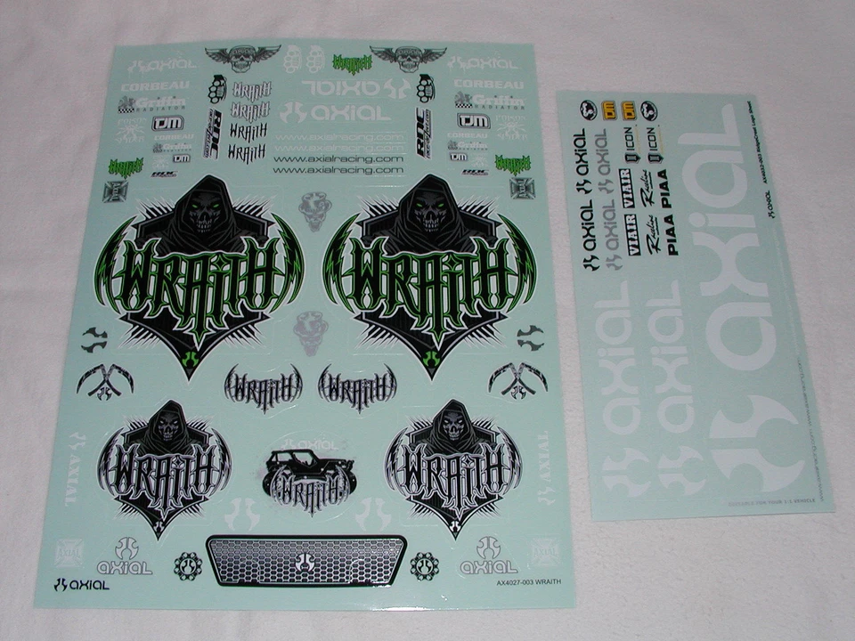 Axial 1/10 RC - Sticker for AX10 Wraith Scale Crawler Ultra 4 - New - Photo 1/1